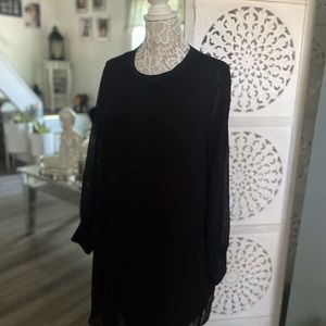 Black Chiffon Zara Dress